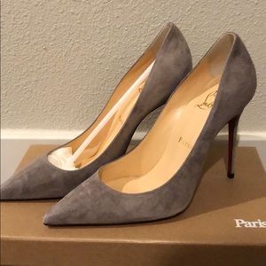 Christian Louboutin Grey Suede pump
